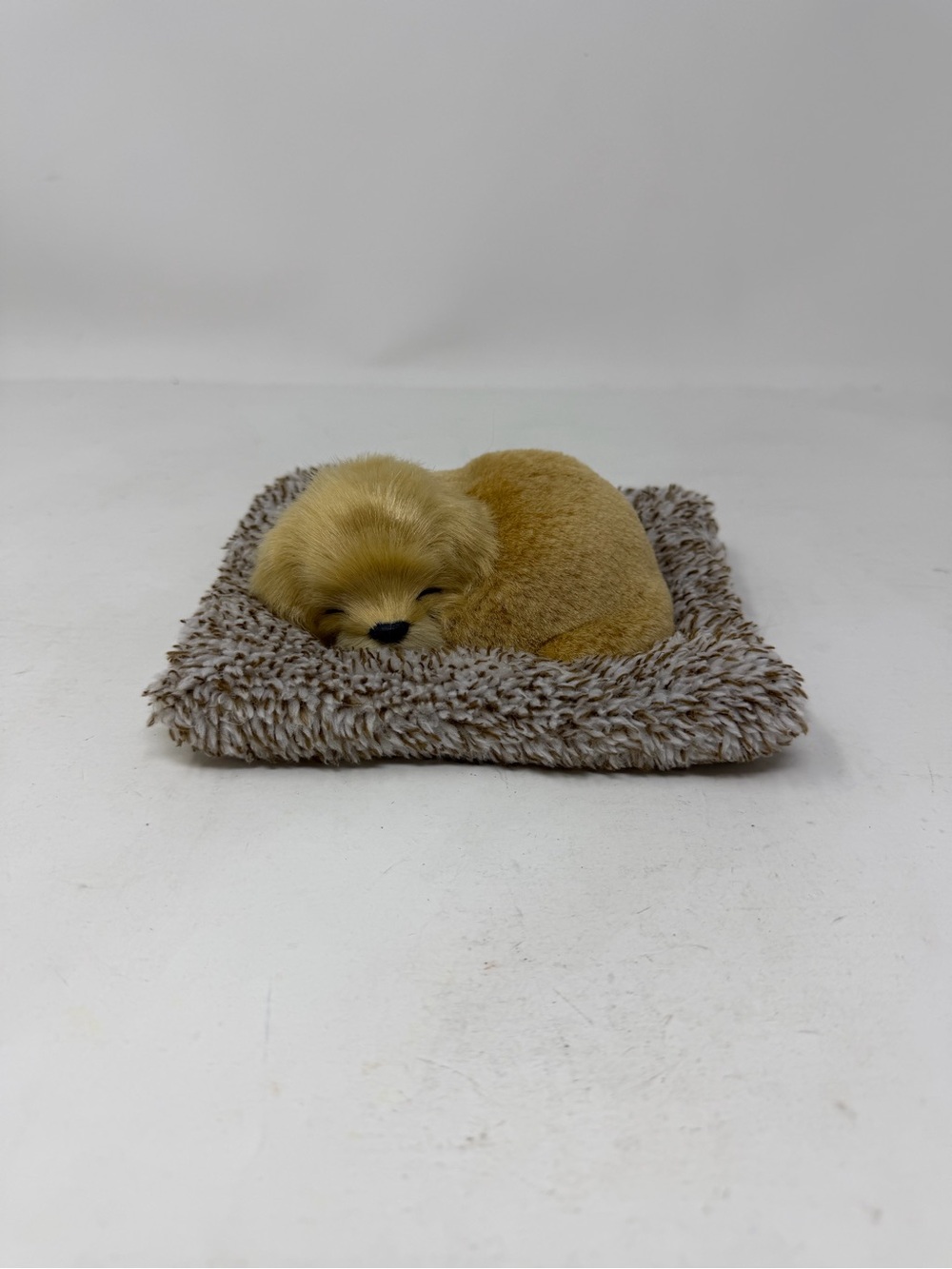 Perfect Petzzz Minis Sleeping Puppy Dog Plush Small Stuffed Toy Tan Pet Bed